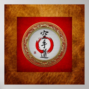 [900] Japanese calligraphy - Karate-do Poster