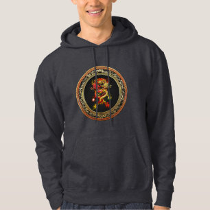 [900] Red and Yellow Dragons Hoodie