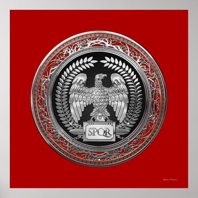 [901] Silver Roman Imperial Eagle Poster (Front)