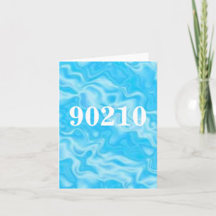 90210 zip code notecard
