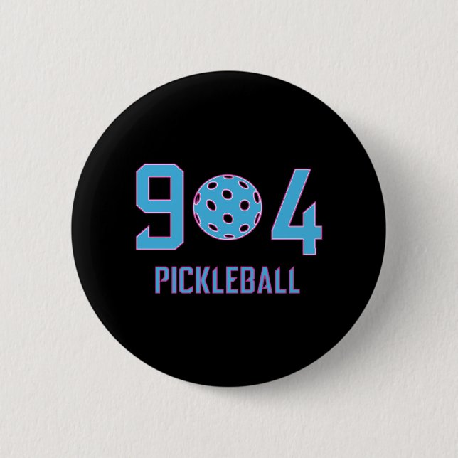 904 Pickleball   2 Inch Round Button (Front)