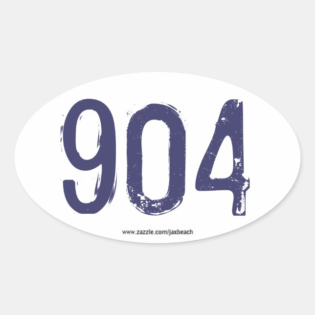 904 - Represent in Jax! Oval Sticker (Front)