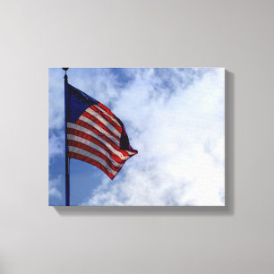 9056-American Flag Canvas Print