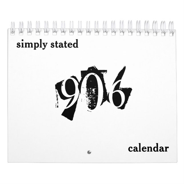 906 Calendrier simplement indiqué (Protection)