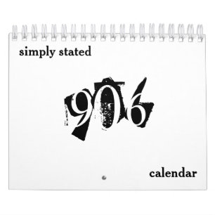 906 Simply Stated Calendar