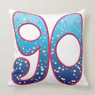 90 Age Rave Throw Pillow