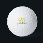 90 & Fabulous Golf Balls<br><div class="desc">Celebrate your 90th birthday with our 90 & Fabulous birthday t-shirts and birthday goodies.</div>