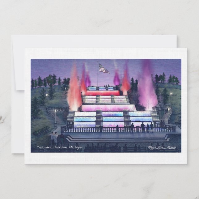 90# Invitation Linen Cascades Jackson Michigan (Devant)