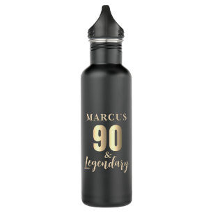 90 & Legendary Gold 90th Birthday  710 Ml Water Bottle