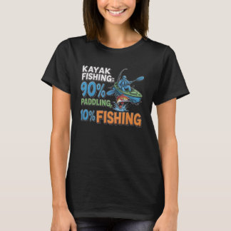 90 Paddling Angling Kayaker Kayak Fishing Kayaking T-Shirt