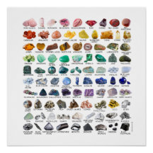 90 Rainbow Rocks Crystal Collection Poster brillan