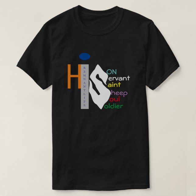 90’s HIS Black T-Shirt (Design Front)