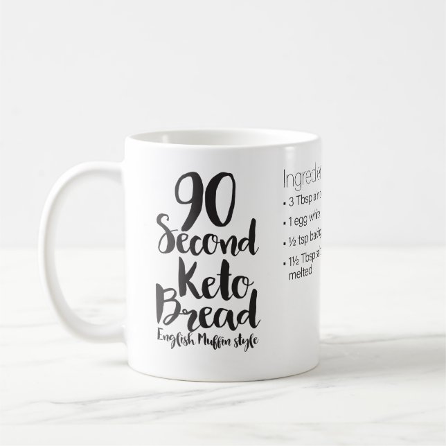 90 Second Keto Mug Cake Recipe—reg mug (Left)