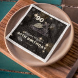 90 & Still Plays in the Dirt Birthday Personalized Napkin<br><div class="desc">Awesome and super-party " 90 & still plays in the dirt " anniversary convention for the awesome HIM WHO STILL PLAYS IN THE DIRT! **SEE MATCHING INVITATION HERE: https://www.zazzle.com/still_plays_in_dirt_gardening_birthday_party_invitation-256443794010077806</div>