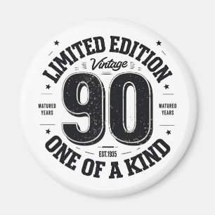 90 Year Old Gifts Vintage 1935 Limited Edition  Magnet