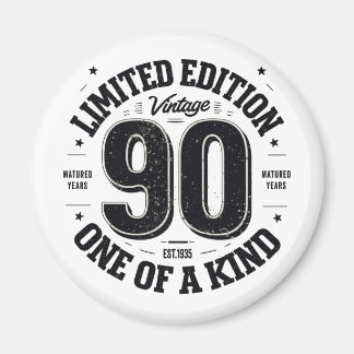90 Year Old Gifts Vintage 1935 Limited Edition Magnet