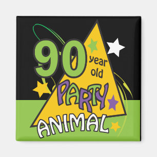 90 Year Old Party Animal   90th Birthday Magnet