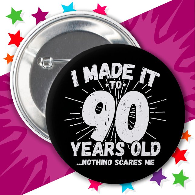90 Year Old Sarcastic Meme Funny 90th Birthday 2 Inch Round Button (Creator Uploaded)