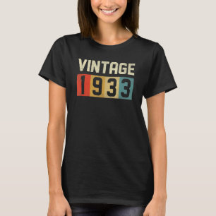 90 Year Old   Vintage 1933 Made In 1933 90th Birth T-Shirt