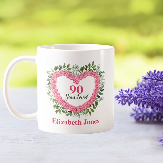 90 Years Loved 90th Birthday Mug (Creator Uploaded)