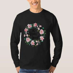 90 Years Loved Men Women 90 Years Old Floral 90th T-Shirt