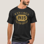 90 years old 90th Birthday Anniversary Best Limite T-Shirt<br><div class="desc">90 years old 90th Birthday Anniversary Best Limited 1935</div>