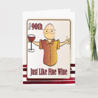 90e carte d'anniversaire pour lui - Classy et drôl