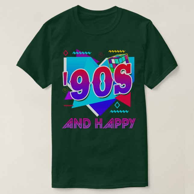 90s And Happy T-Shirt (Design Front)