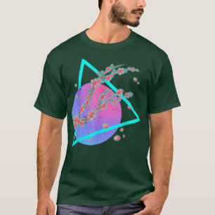 90s Art Aesthetic Flower Sakura Vaporwave Cherry B T-Shirt