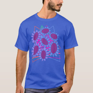 90s Art Garden Flower Blossom Vaporwave Sunflower T-Shirt