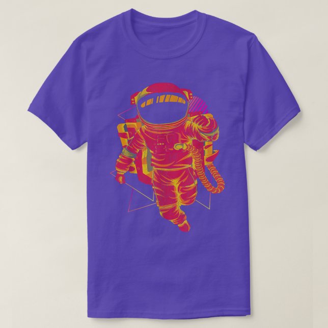 90s Art Vaporwave Aesthetic Outer Space Synthwave  T-Shirt (Design Front)