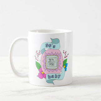 90s baby tamagotchi illustration coffee mug
