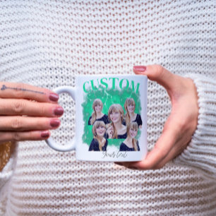 90's bootleg rap tee custom photo coffee mug