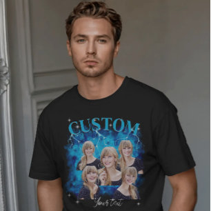 90's bootleg rap tee custom photo T-Shirt