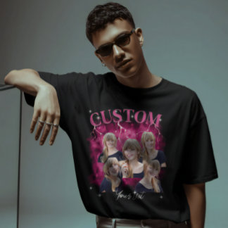 90's bootleg rap tee custom photo T-Shirt