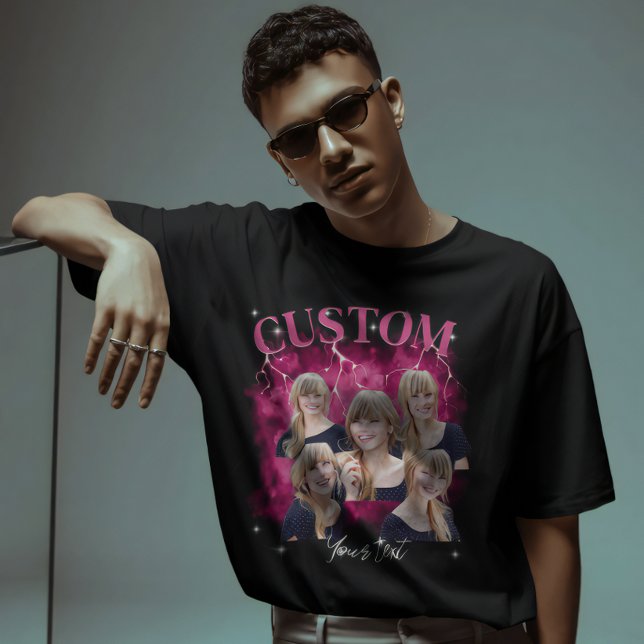 90's bootleg rap tee custom photo T-Shirt (Creator Uploaded)
