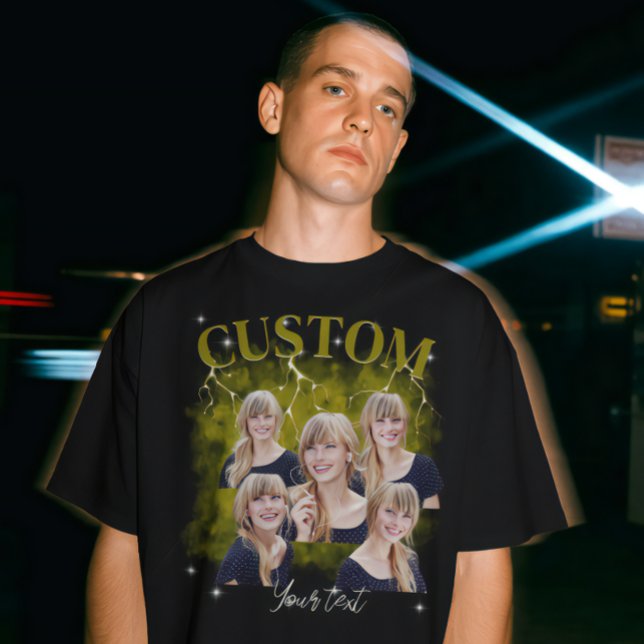 90's bootleg rap tee custom photo T-Shirt (Creator Uploaded)