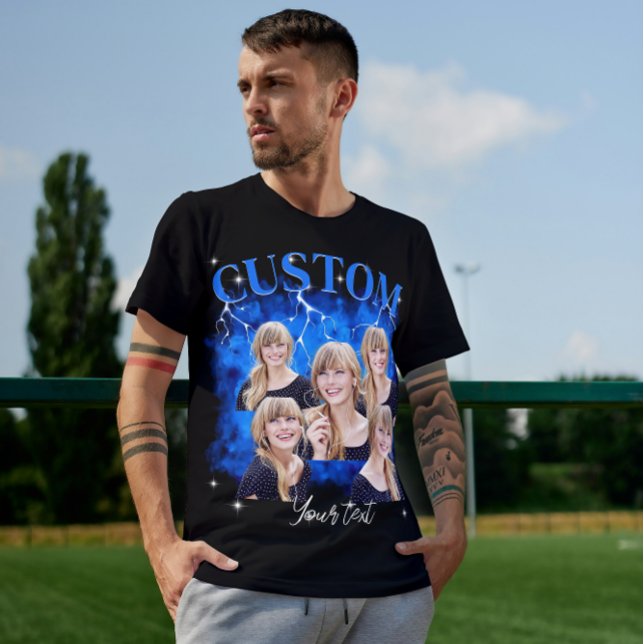 90's bootleg rap tee custom photo T-Shirt (Creator Uploaded)