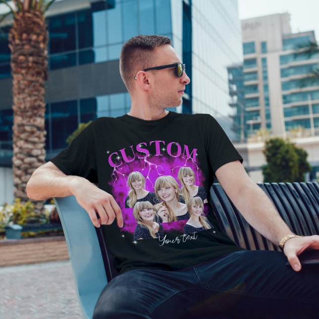 90's bootleg rap tee custom photo T-Shirt (Creator Uploaded)