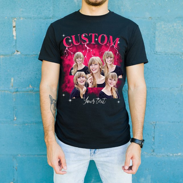 90's bootleg rap tee custom photo T-Shirt (Creator Uploaded)