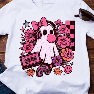 90s Bubblegum Aesthetic Retro Ghost Girl Halloween T-Shirt