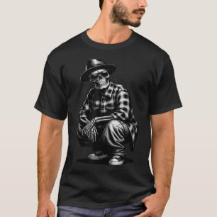 90s Cholo Chicano Homie Cool Mexican Gangster Skel T-Shirt