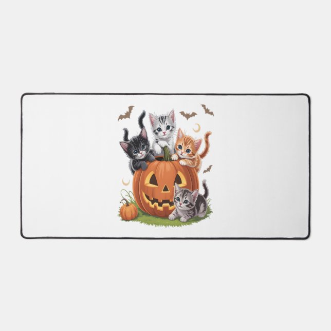 90s Citrouille Chat Halloween Floral Saison Éffray (Recto)