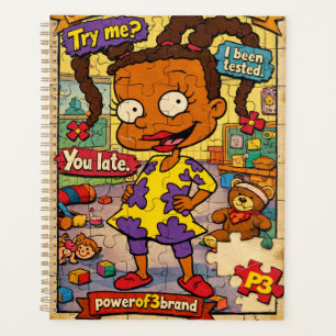 90s Comic Style Goal Setter Monthly Planner