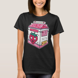 90s Egirl Eboy Milk Shake Carton Cute Japanese Str T-Shirt