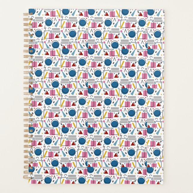 90s Geometric shapes Planner (Front)