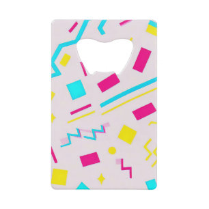 90's Hand Drawn Doodle Credit Card Bottle Opener