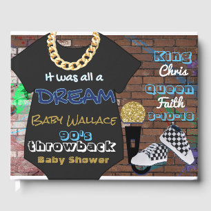 90'S Hip Hop BOY Baby Shower Custom Guestbook