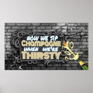 90's Hip Hop Champagne Favour Event Poster