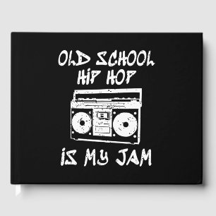 90s Hip Hop Old School Boombox Music Lover Guest Book